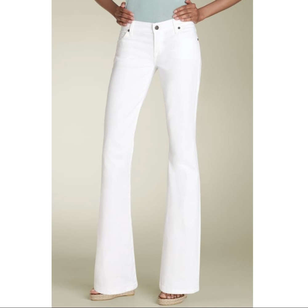 Citizens of Humanity Dita Bootcut Leg White Jeans